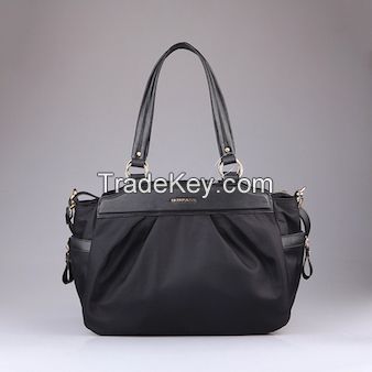 Lady Satchel Shoulder Hangbags PU and Nylon Latest Design Manufactory