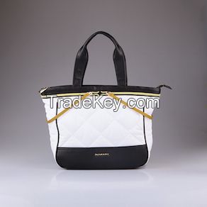 Lady Tote Hangbags PU and Leather Latest Design Manufactory