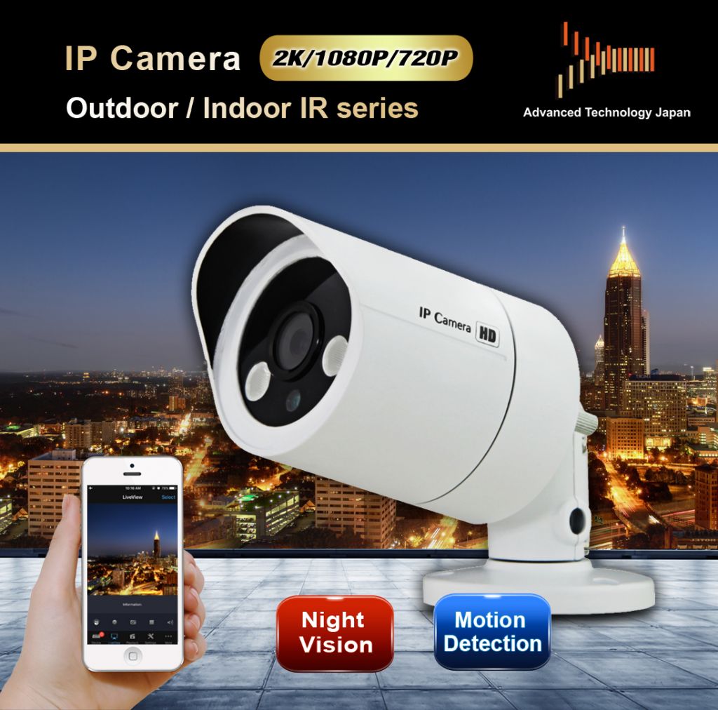 CCTV 720p 1080p 2K Network  IP Camera