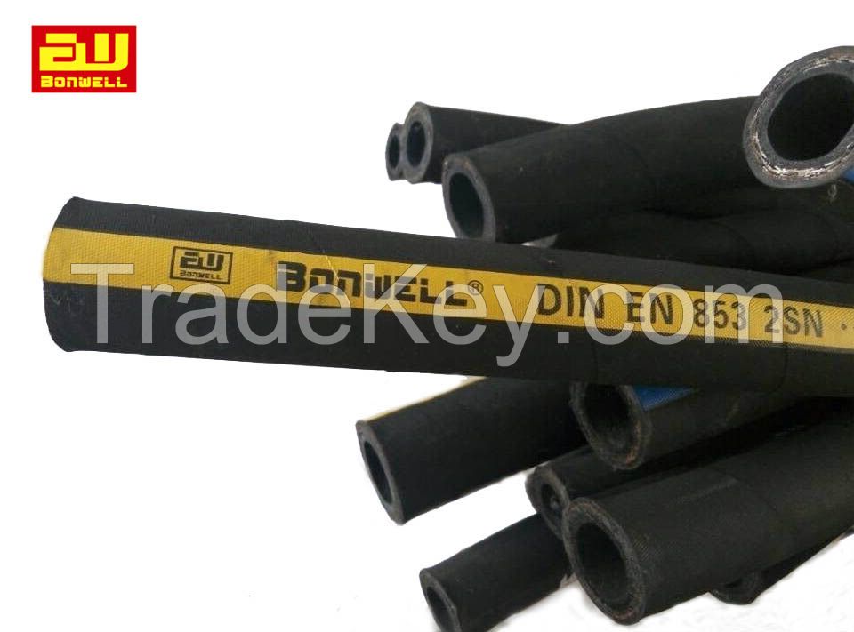 SAE 100R1AT  High Pressure Steel Wire Braided Hydraulic Hose