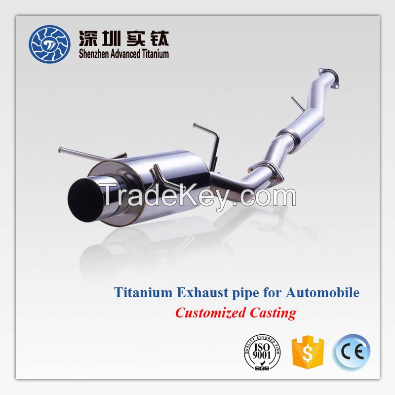 Titanium auto car exhaust pipes supplier in China