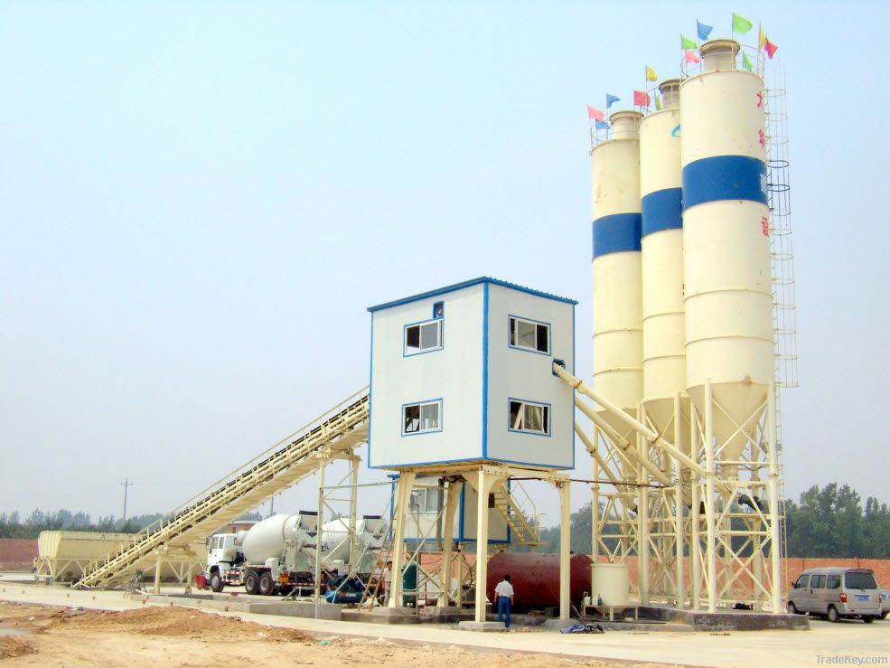 60m3/h ready mix concrete batching plant from top brand factory