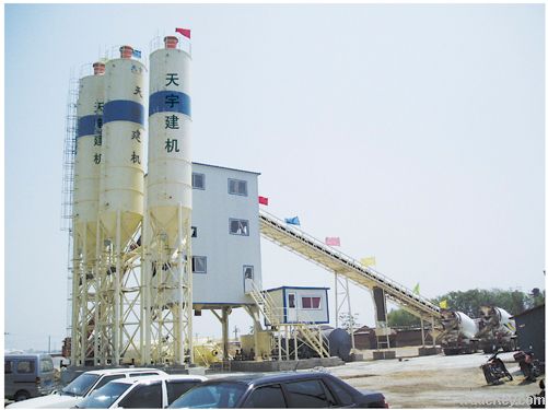 90-100m3/h precast concrete mixing plant from top brand factory