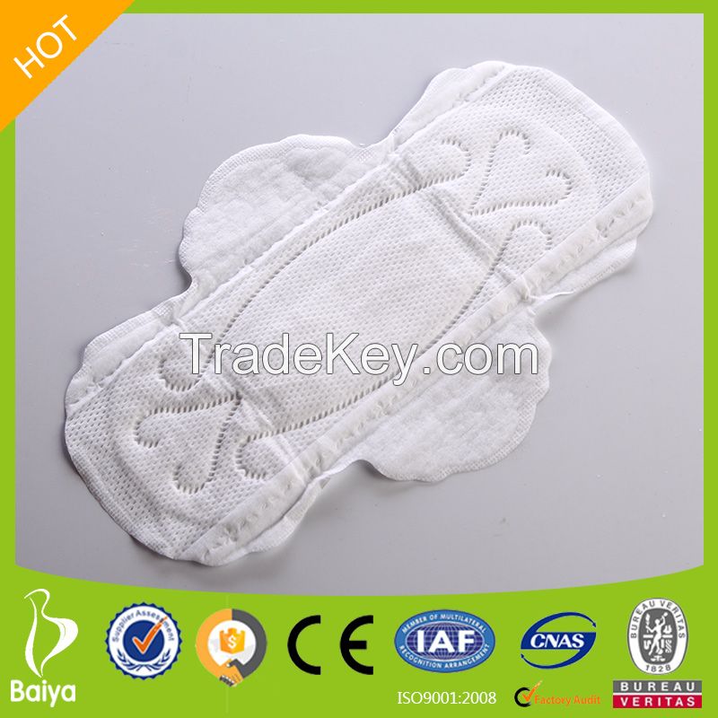 Night Use Super Long Winged 320mm Disposable Sanitary Napkin High Quality Women Pads