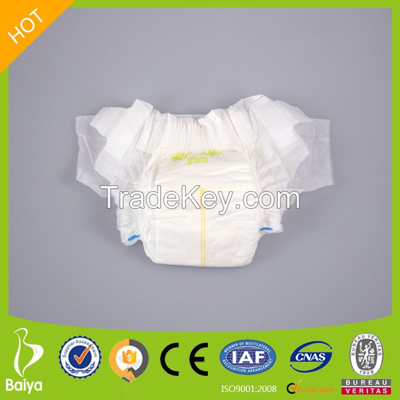 Hot Sale OEM High Qualtiy Super Absorbent Soft Breathable Baby Diaper Manufacturers in China
