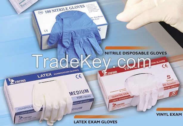 Nitrile Gloves, Latex Examination Gloves, Surgical Gloves