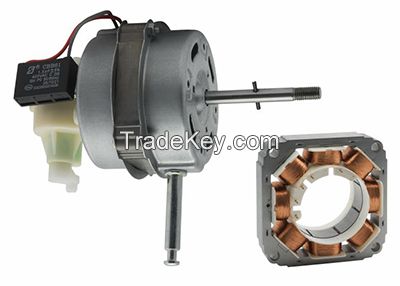 Low noise asynchronous single phase motor for exhaust fan