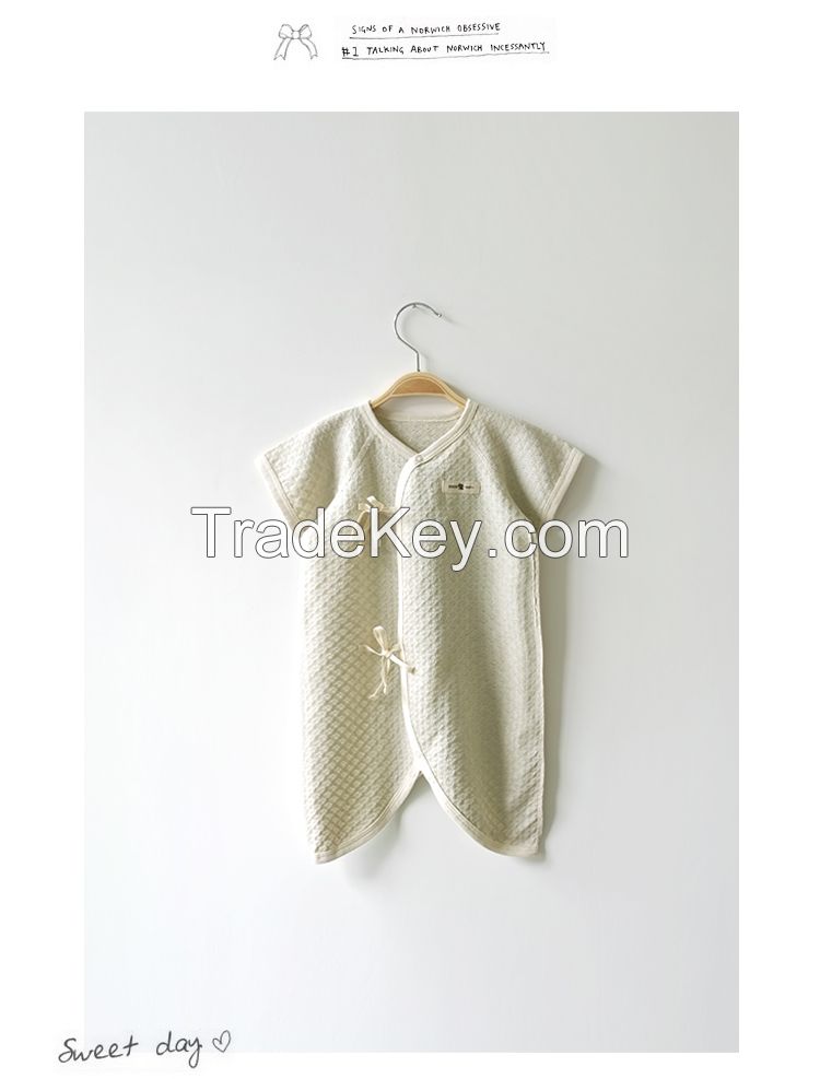 100% organic mesh baby kimono short sleeves nature color best love