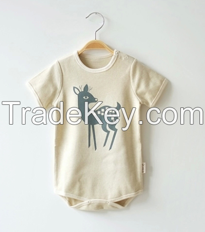 100% organic cotton baby onesie short sleeves certified by GOTS &amp;amp;amp;amp; OCS100
