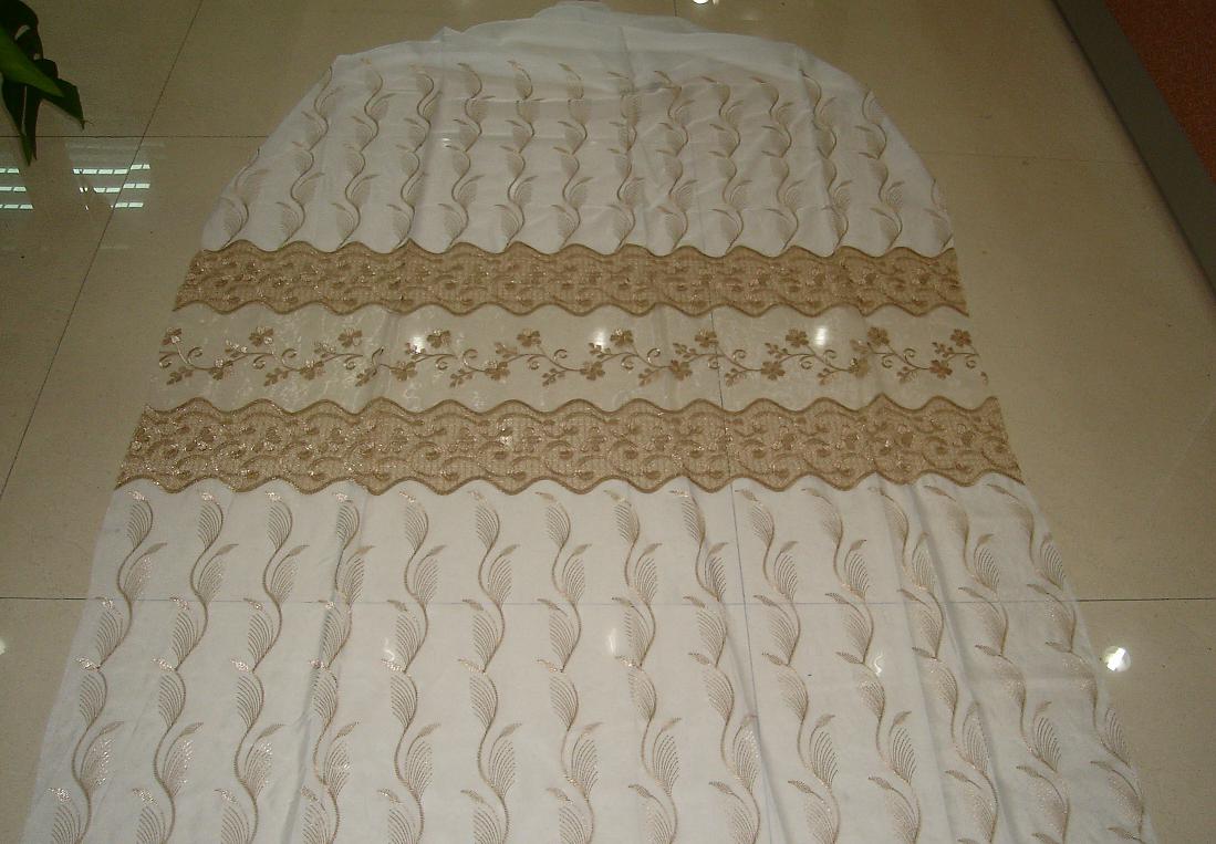 VOILE EMBROIDERY CUT ONE SIDE