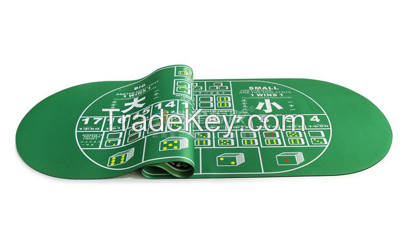 Multi-Game Poker Mat Full Coverage Printed Gambling Mat