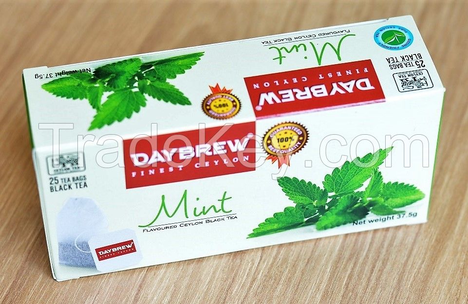 DAYBREW Mint Flavoured Black Tea (25 tea bags)