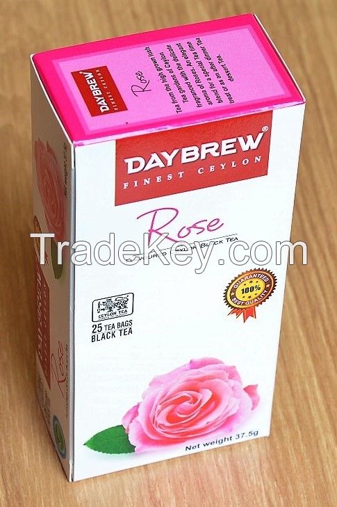 DAYBREW Rose Flavoured Black Tea (25 tea bags)