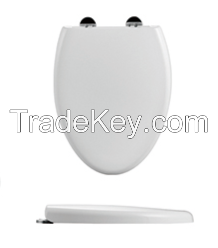 Europe Style Stanitary bathroom metal hinge elongated plastic toilet seat lid-1051