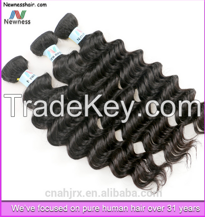 factory price virgin big discount curly hair weave brazilian hair accept paypal