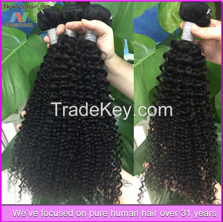 factory price virgin big discount curly hair weave brazilian hair accept paypal