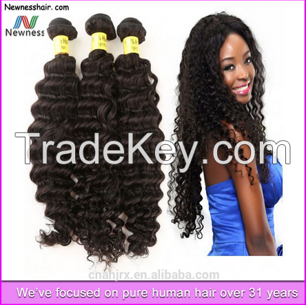 factory price virgin big discount curly hair weave brazilian hair accept paypal