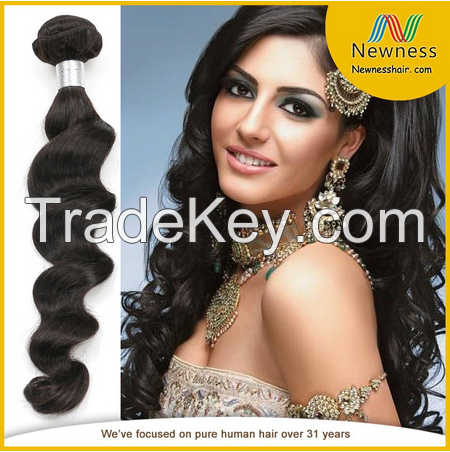 Wholesale 100% Unprocessed Virgin indian hair/Malaysian Hair/18inch brazilian hair loose wave hair extensions