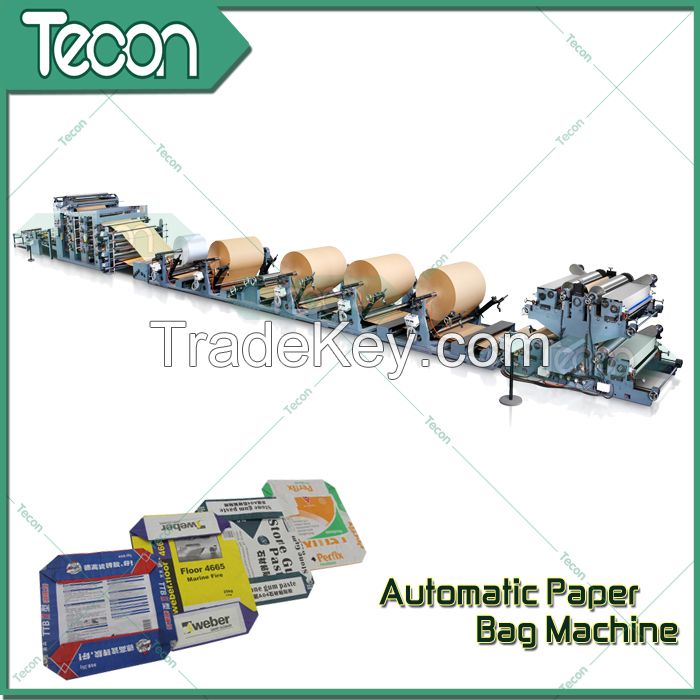 CE Certification Brown Paper Karft Paper Bag Making Machinery with Servo System