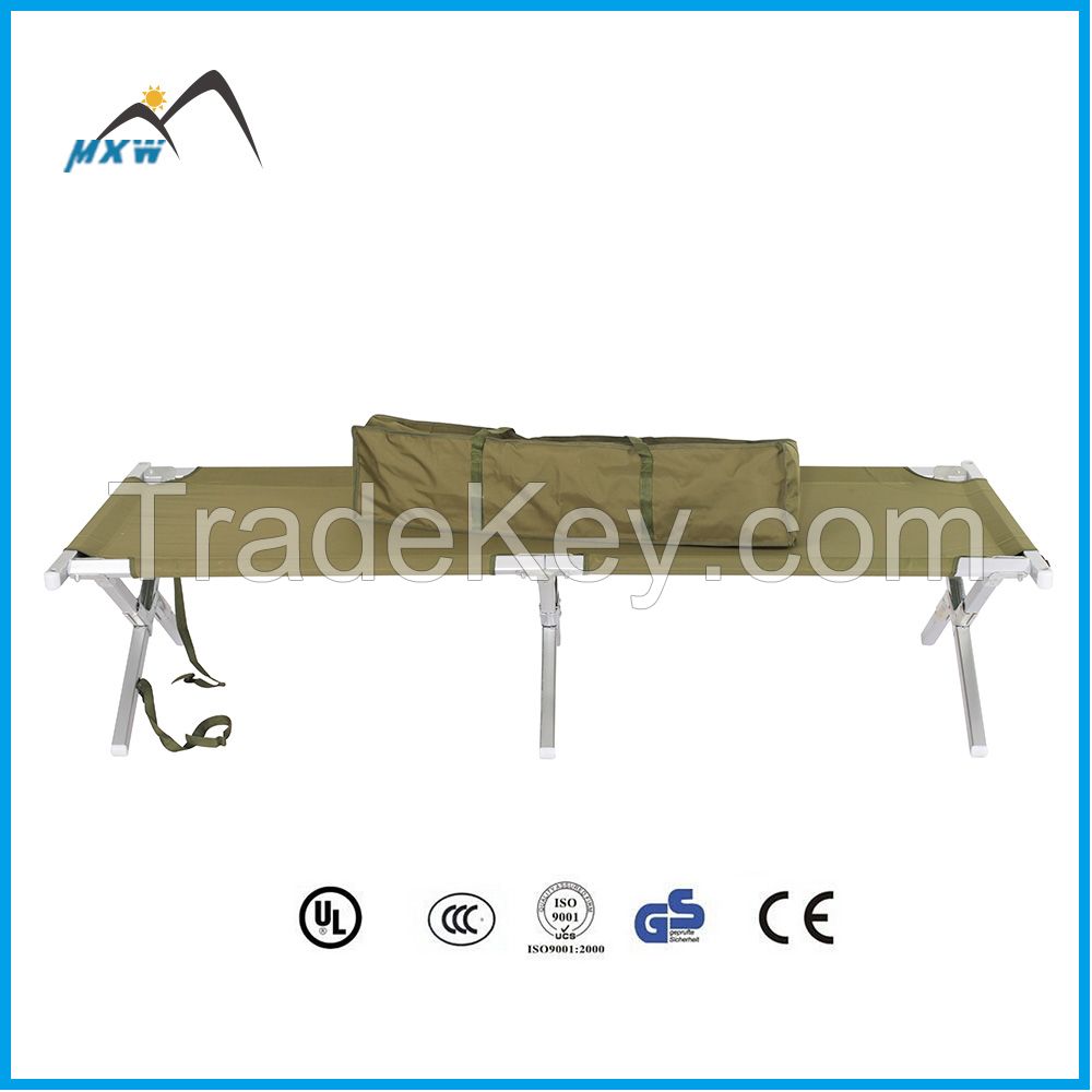 Cheap portable folding camping bed meet military standard 