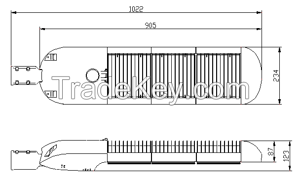 100 Watts Qinteda LED Street Lights with Die-Casting Aluminium Housing