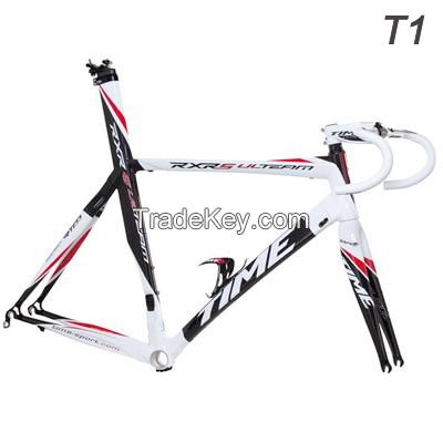 TIME RXRS Ulteam full carbon fiber road bike frame fork seatpost headset with BBright 