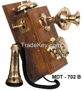 brass wall hanging telephone 