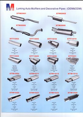 Auto Mufflers and Decorative pipes