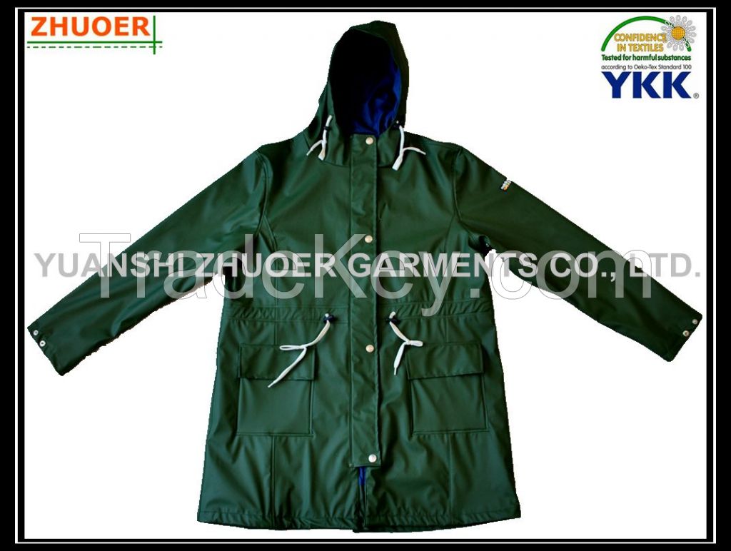 Men's PU Rain Coat - Jacket
