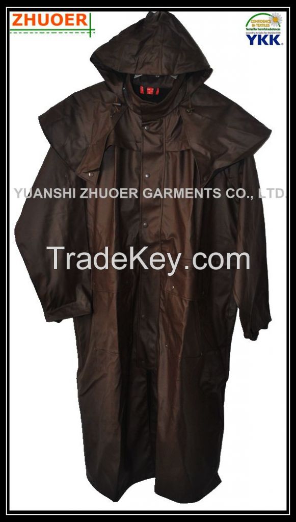 Men's PU Rain Coat - Jacket