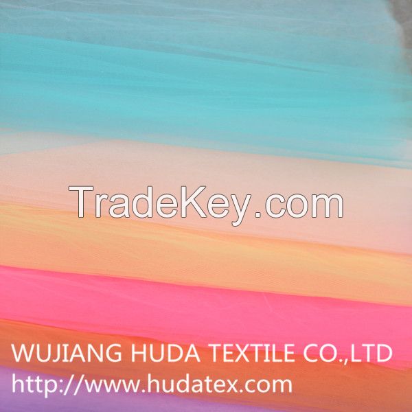 2015 100% Polyester messy tulle mesh fabric for fashion dresses