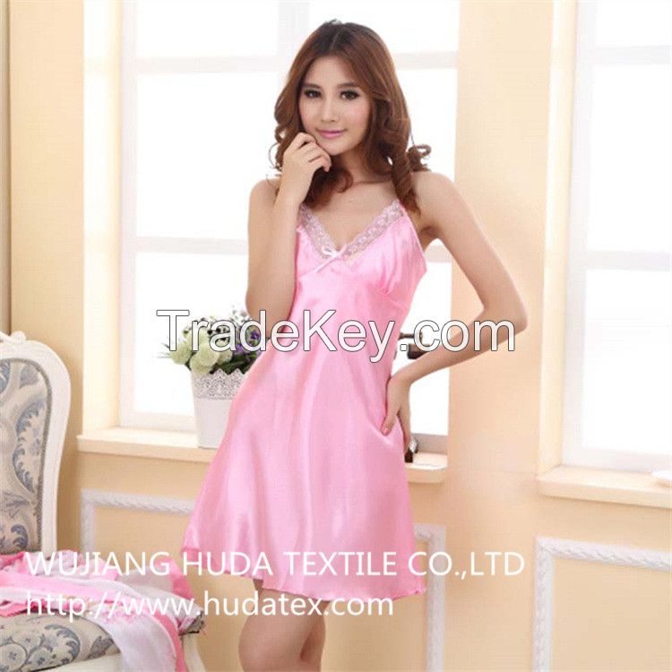 Newest imitated silk satin fabric