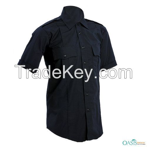 Classic Jet Black Security Shirts And Uniform