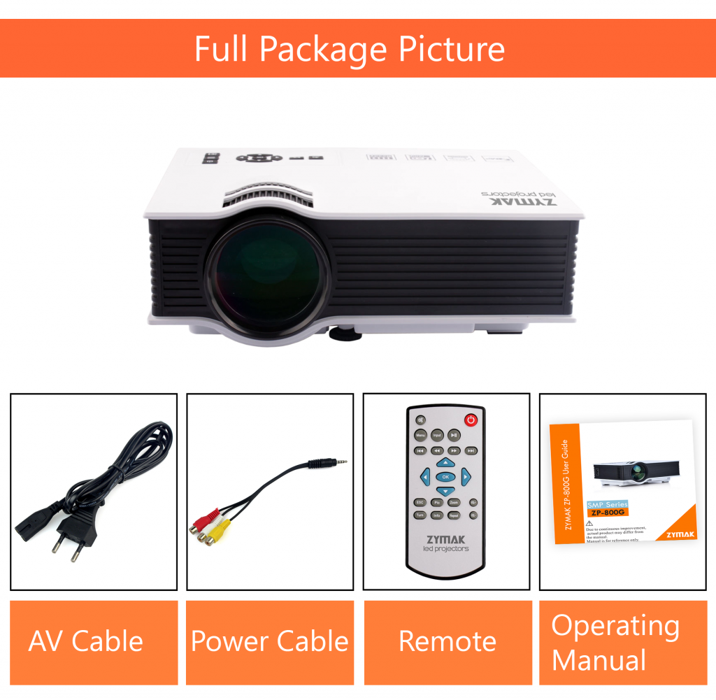 Projector Zymak Led Projector Zp800g With Warranty