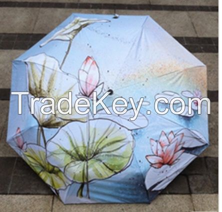 full color custom printed umbrella