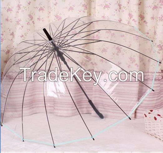 High Quality OEM Plastic Umbrellas Transparent,Umbrella PVC ,Transparent Umbrella