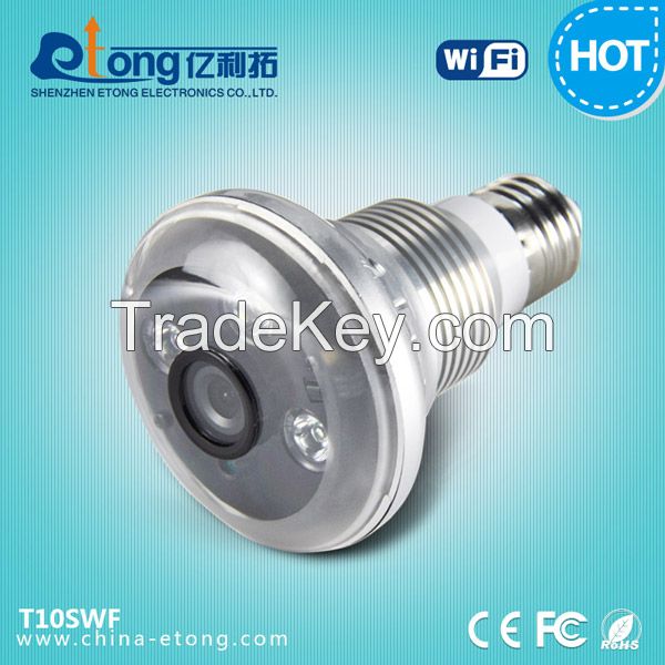 wholesale 720P Functional Bulb Light WiFi hidden IP Camera with SD Recorder