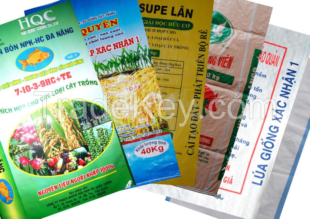 Laminated PP Woven Bags for rice, cement, sugar...in high quality and the best best price