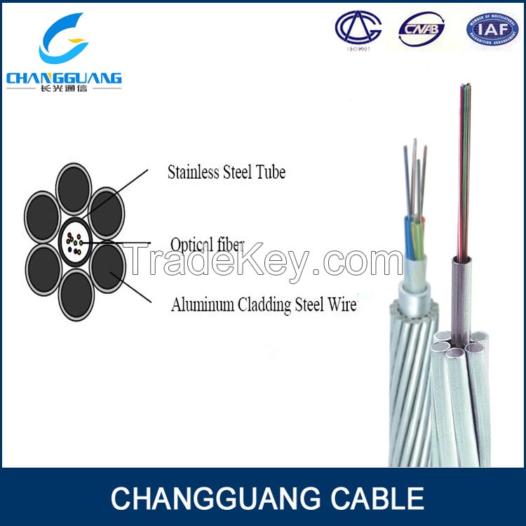 OPGW overhead 8 cores optical cable