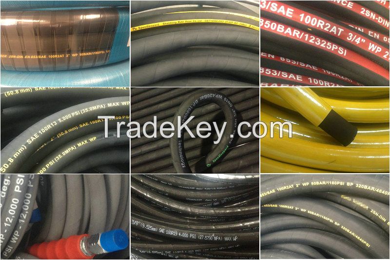 high quality steel wire flexible hydraulic hose