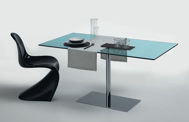 glass dining table