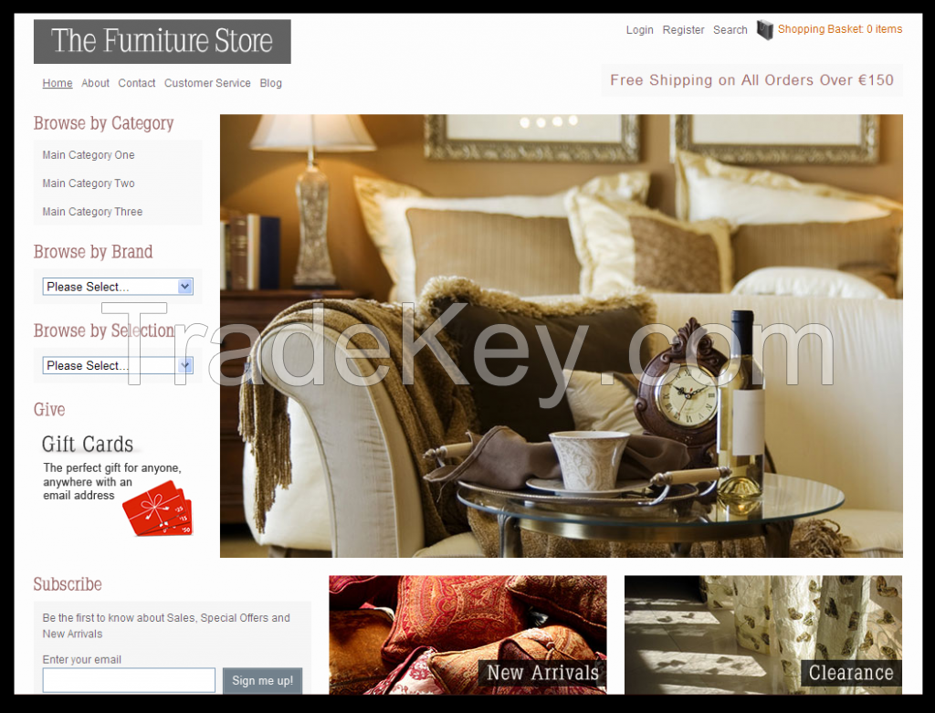 Furniture eCommerce website