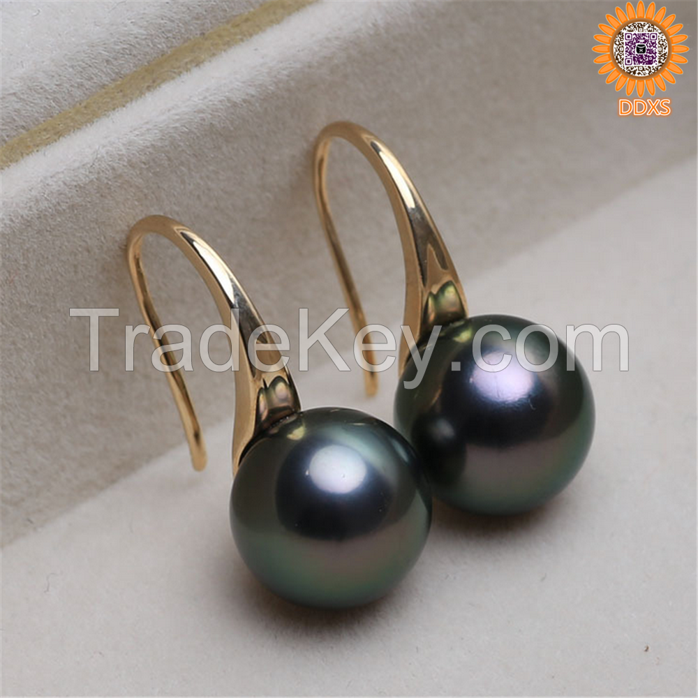 wholesale cheap multi-color south sea shell pearl earrings