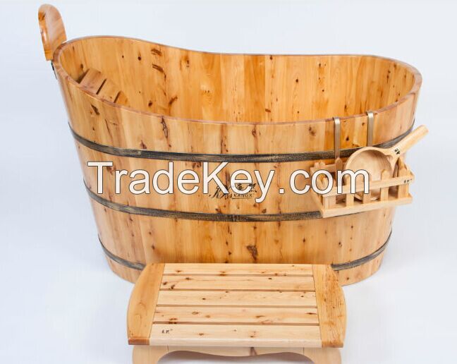 Bathroom mats wooden bathtub solid cedar tub 