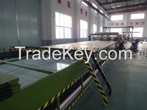 FRP gel coat flat sheet equipment