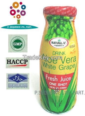 Natural Aloe Vera White Grape Juice  