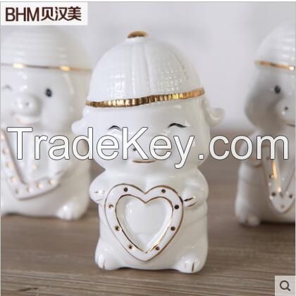 ceramic pig models for lover present or house deco