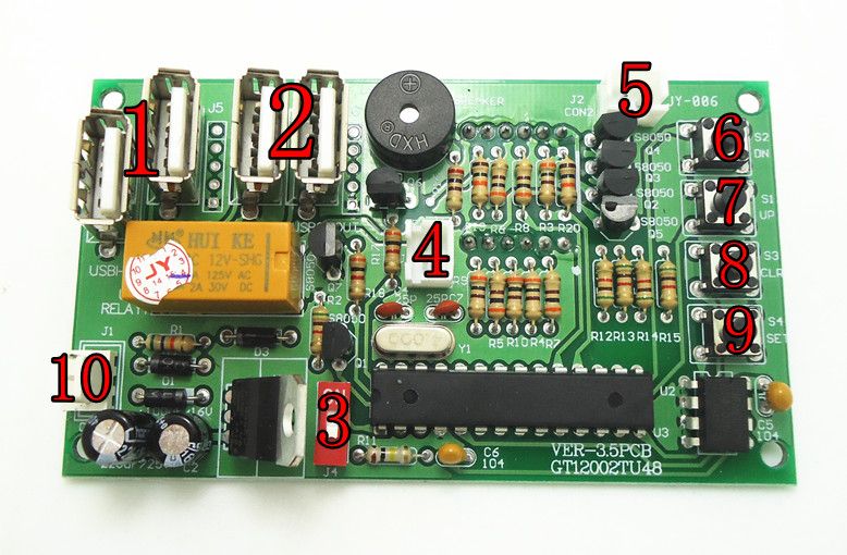 Newest CH-18 coin operated USB time control Timer Board Power Supply for coin acceptor selector device, USB devices, etc..