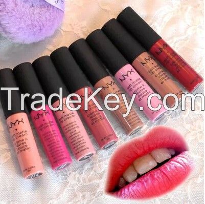 NYX Soft Matte Lip Cream colorful cosmetics lip gloss/ lip gel