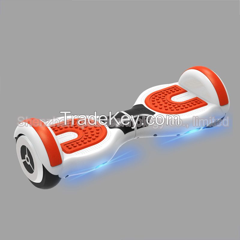 LED light Bluetooth Music Samsung/LG battery mini segway self balance scooter